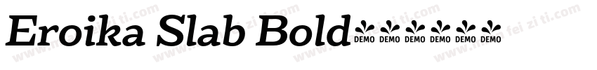 Eroika Slab Bold字体转换